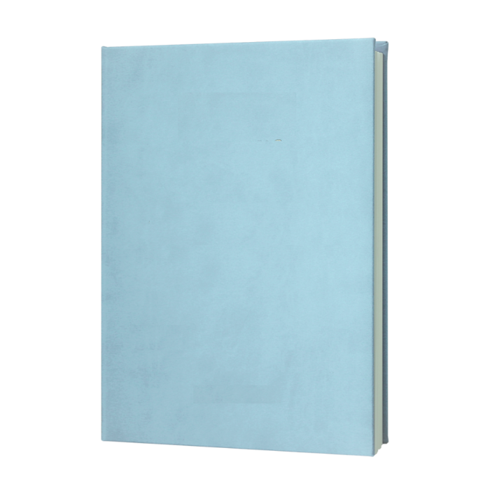 Confezione di 5 copertine soft touch in similpelle celeste