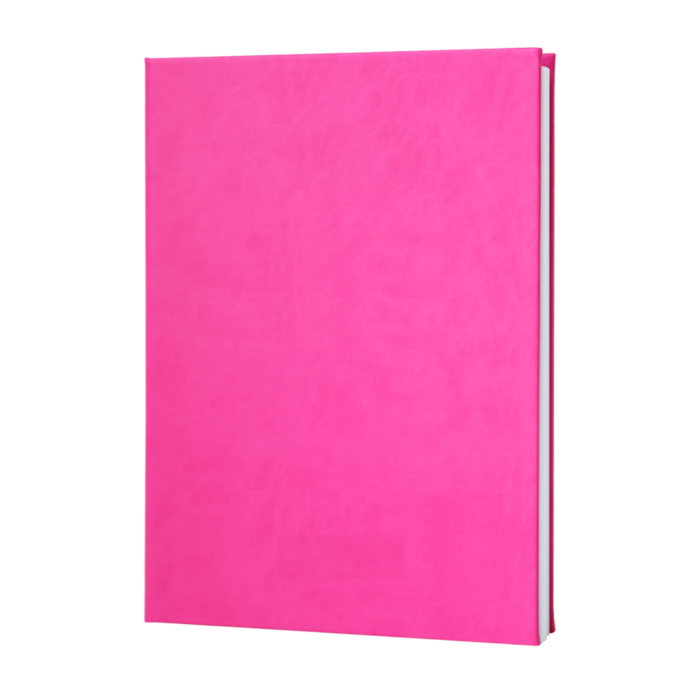 Confezione di 5 copertine soft touch in similpelle fucsia