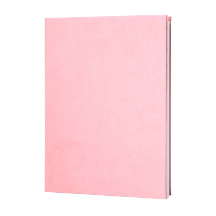 Confezione di 5 copertine soft touch in similpelle rosa