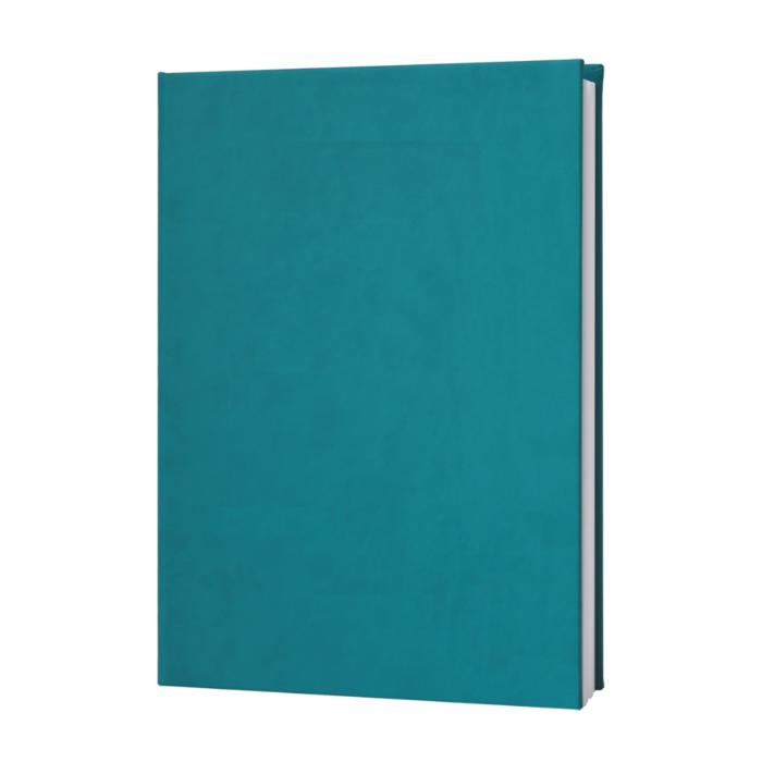 Confezione di 5 copertine soft touch in similpelle turchese