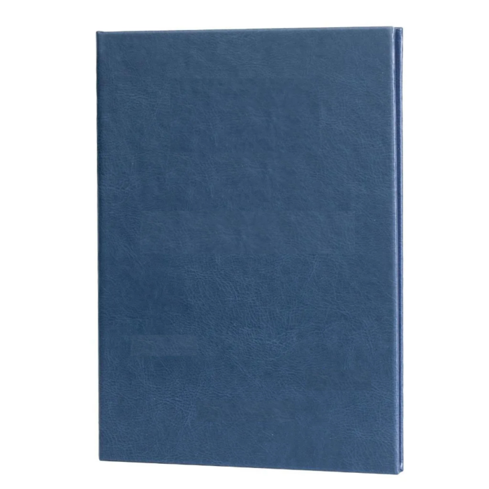 Confezione di 5 copertine lisce in similpelle blu